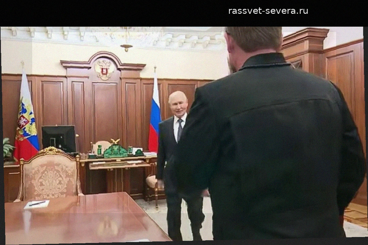 Путин отметил заслуги чеченских бойцов на встрече с Кадыровым